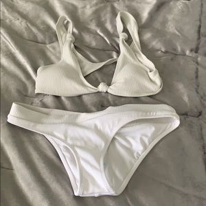 White bikini set